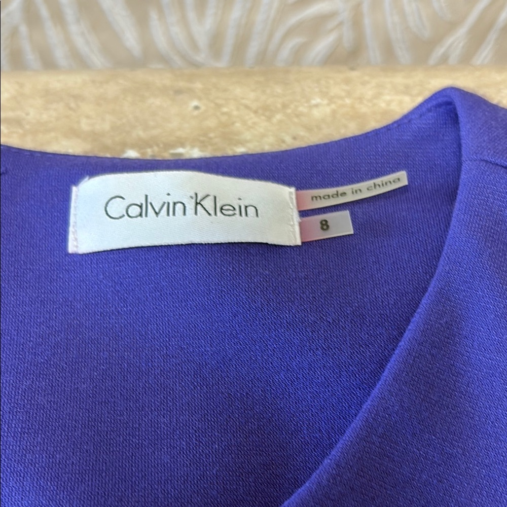 Calvin Klein Collection Blue Ruched Sheath Mini Dress-NWT - Picture 5 of 13